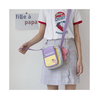 ส่งฟรี!! กระเป๋า รุ่น Pastel peach mini bag น่ารักพกพาง่าย