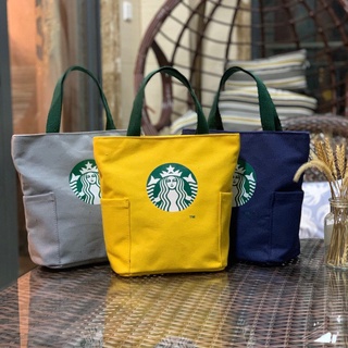 กระเป๋าสตาร์บัค มี7สี มีซิปถุงผ้า กระเป๋าStarbuck พร้อมส่ง