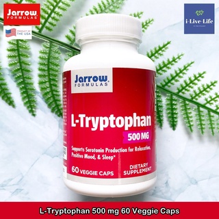 แอล-ทริปโตเฟน L-Tryptophan 500 มก 60 Veggie Caps - Jarrow Formulas อาหารเสริม