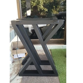 MPT-Steel ขาโต๊ะเหล็กสำเร็จรูป ทรง ZX Model 1คู่ (2ขา) สีดำด้าน ทำจากเหล็กกัลวาไนท์ แข็งแรง ทนทาน กันสนิมม