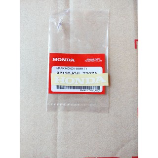 87120-KVL-T20ZAสติ๊กเกอร์HONDA แท้65มม.สีขาวพื้นใส,1ชิ้น อะไหล่แท้HONDA