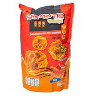 San Baotai Crispy Prawns Spicy Flavor 50 g. ซานเป่าไท่ กุ้งแพทอดกรอบ รสสไปซี่ 50 ก.