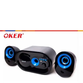 Oker Sp-837ลำโพงคอม 2.1บลูทูธ (สีน้ำเงิน)