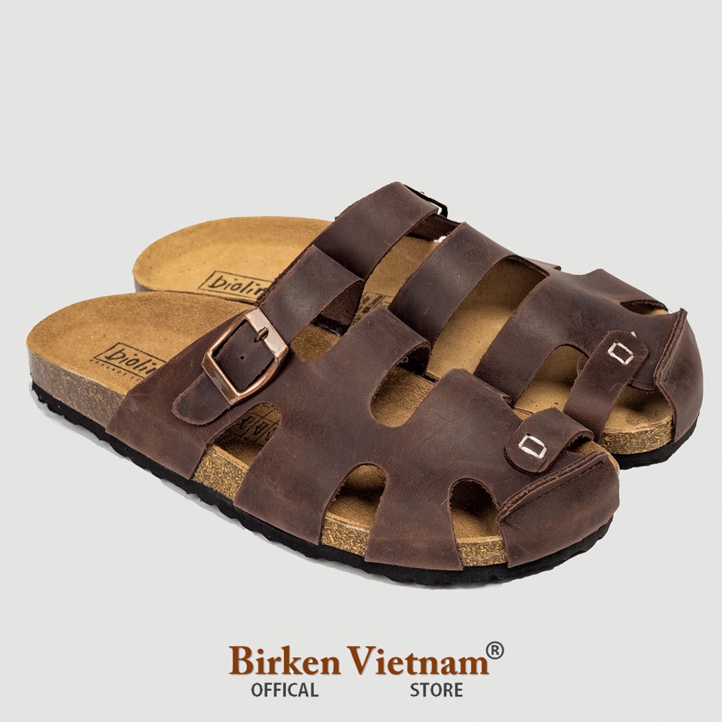 Birken Vietnam Bioline Unisex Birken Vietnam Bioline COW LEATHER SLIPPERS - RODA