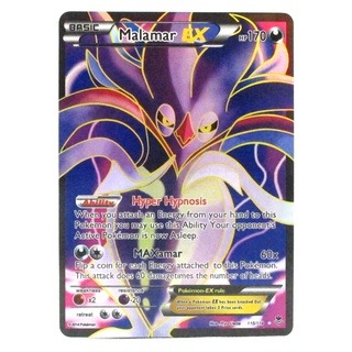 Malamar EX Card คาลามาเนโร 115/119 Pokemon Card Gold Flash Light (Glossy) ภาษาอังกฤษ