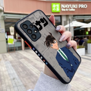 เคสแข็ง แบบใส ลายการ์ตูนโคนันน่ารัก กันกระแทก สําหรับ Samsung A53 5G A33 5G A73 5G A13 5G A23 M53 5G M23 5G