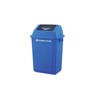 ถังขยะพลาสติกทรงเหลี่ยม 30L สีน้ำเงิน ใบ COMBI WARE RX-30X-BLU COMBI WARE RX-30X-BLU ถังขยะ Square plastic trash can 30L