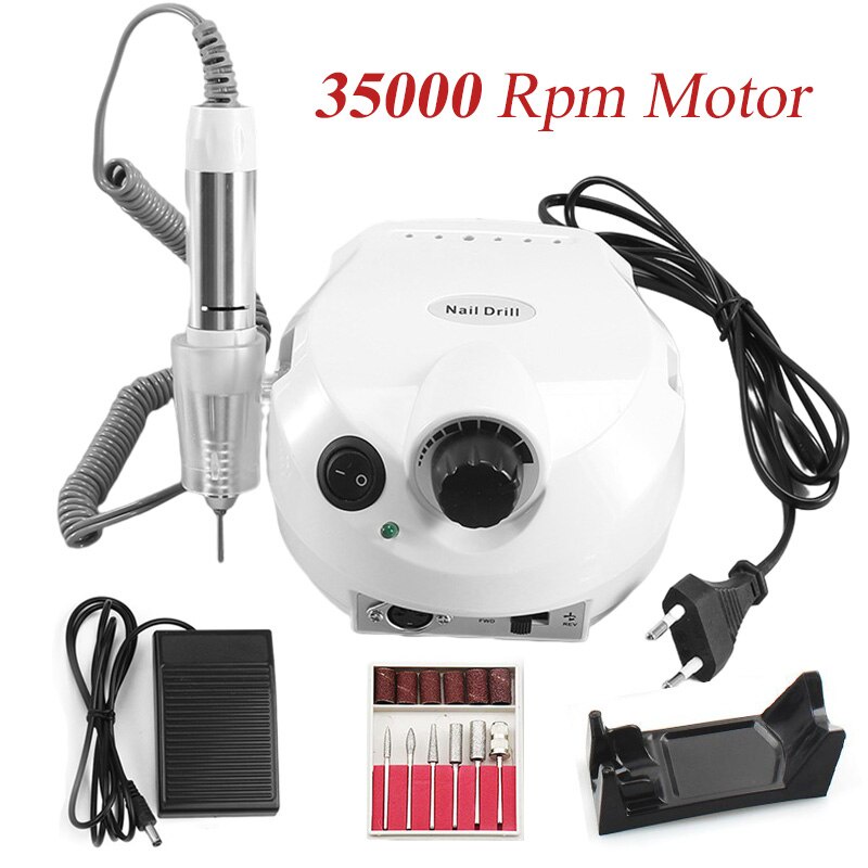 Limegirl 35000RPM เครื่องเจาะเล็บไฟฟ้าแต่งเล็บ Pedicure ตะไบเล็บ Mill เครื่องตัดชุดบดเล็บเคล็ดลับเล็บเครื่องมืออุปกรณ์