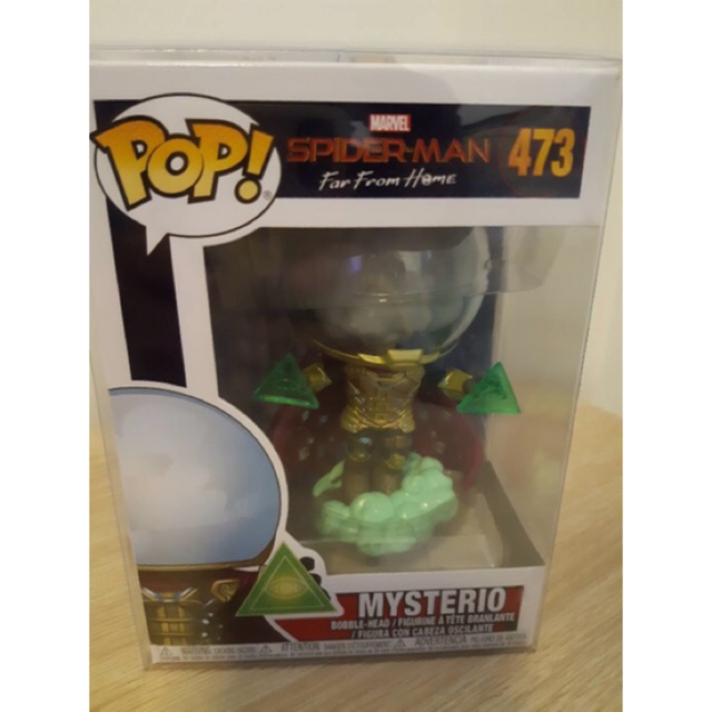 Funko Pop Official Funko Collection of Spiderman Far From Home "Mysterio" With Free Funko Case Gaurd .