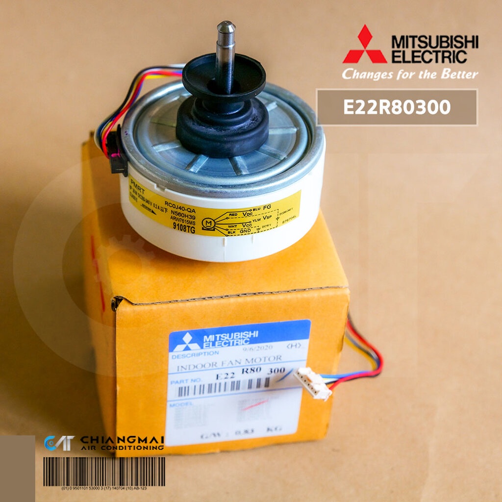 E22R80300 มอเตอร์แอร์ Mitsubishi Electric มอเตอร์แอร์มิตซูบิชิ  มอเตอร์คอยล์เย็น 30W. RC0J40-QA N560H39 ARW7615MS | Shopee Thailand