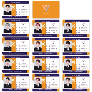 เซเวนทีน SEVENTEEN MAKNAE LINE PILOTS ID Card THE8 WOOZI JEONGHAN JOSHUA Photocard