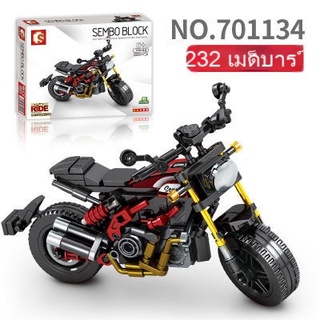 เข้ากันได้กับตัวต่อ LEGO ตัวต่อสำหรับรถจักรยานยนต์ Senbao ตัวต่อของเล่นตัวต่อสำหรับเด็กรุ่นตัวต่อ