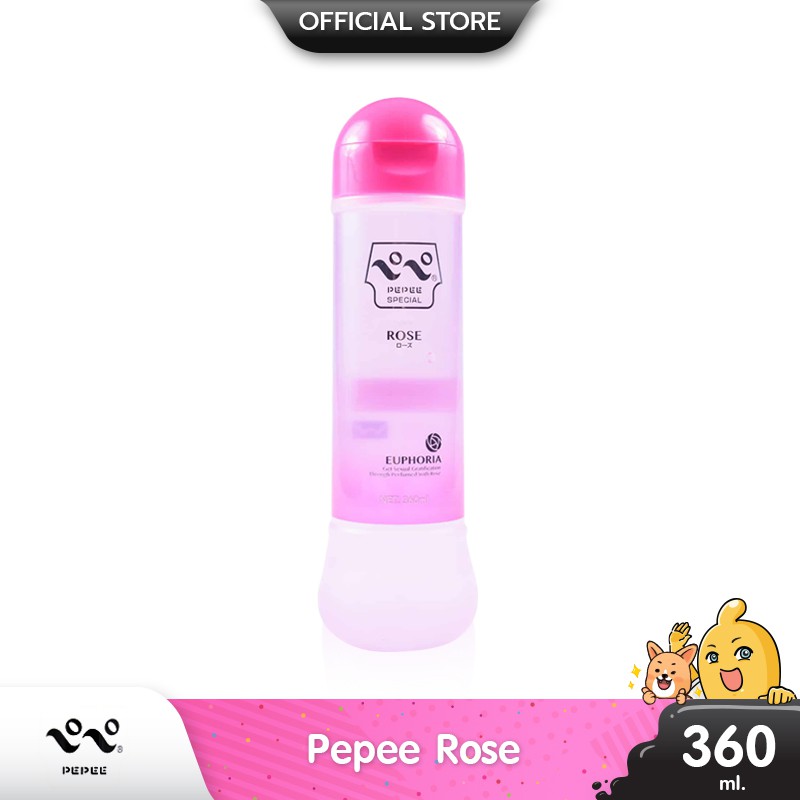 Pepee Rose เจลหล่อลื่นญี่ปุ่น สูตรน้ำพิเศษ แบบบางเบา กลิ่นดอกกุหลาบ บรรจุ 1 ชิ้น (ขนาด 360 ml.)