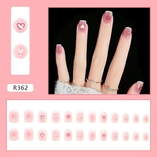 เล็บปลอม สไตล์โมเดิร์น ใช้งานง่าย 24 ชิ้น พร้อมส่ง 【R350-R400】