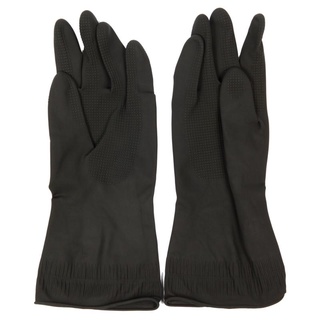 ถุงมือยาง L สีดำ พารากอน ถุงมือยาง Latex Gloves L Black Paragon