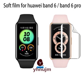 ฟิล์ม Huawei Band 6 pro ฟิล์ม TPU ฟิล์มกันรอยหน้าจอทรงโค้ง for ฟิล์ม Huawei Band 6 smart watch ฟิล์ม อุปกรณ์เสริมสมาร์ทวอทช์ Band6 Smartband ฟิล์ม