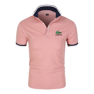 Lacoste เสื้อโปโล สไตล์วินเทจ คลาสสิค แฟชั่น ยอดนิยม ชุดกีฬา สตรีท กีฬา สําหรับผู้ชาย 0023