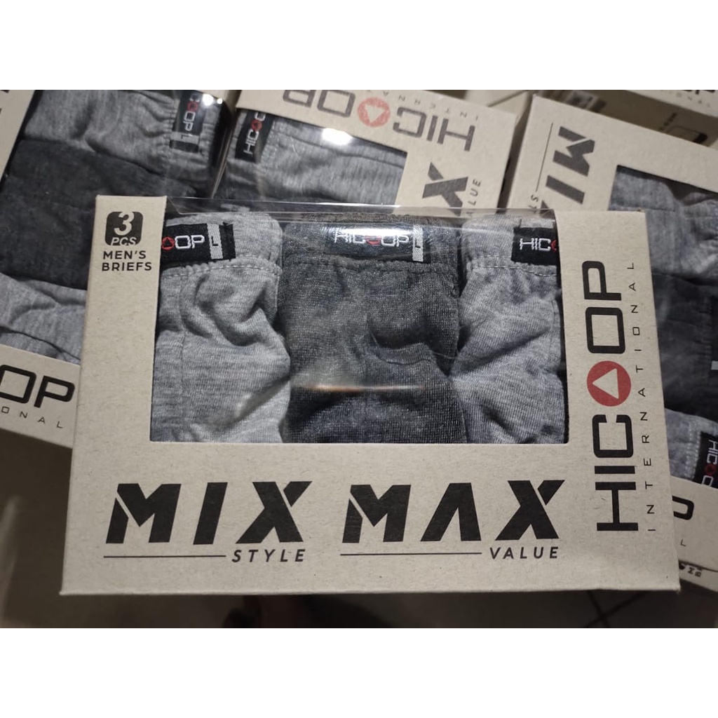 HICOOP MIX MAX HB-737 MX MENS UNDERWEAR ของแท้ 100% เนื้อหา 3 ชิ้น