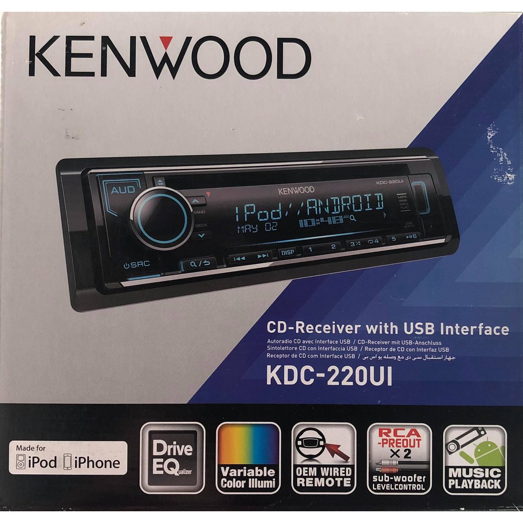 เครื่องเล่น USB CD MP3 Kenwood KDC.220UI