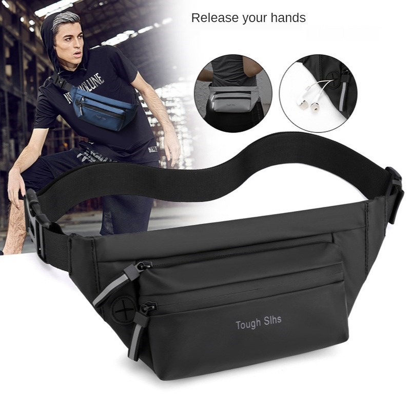 Wnew Men39s Waist Bag Outdoor Running Mobile Phone Bag Casual Shoulder Messenger Bag Multi 7742