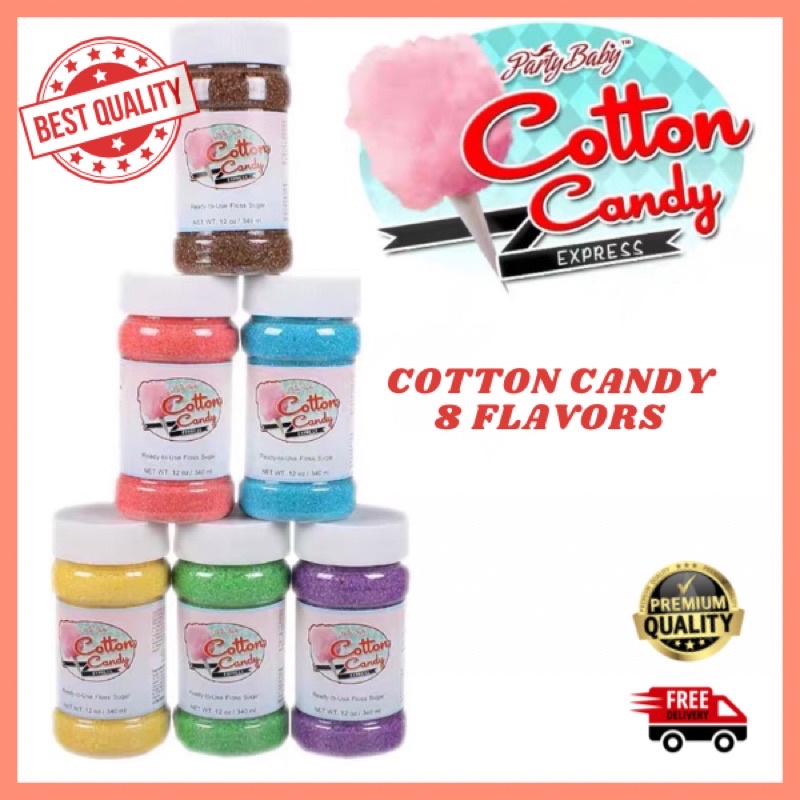 100g-1kg Gula Untuk Cotton Candy Gula Gula Kapas Sugar Floss คริสตัลน้ําตาลโรย Gulaphant ดอกไม้