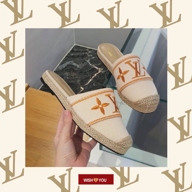 Louis Vuitton รองเท้าเปิดส้นหลุยส์วิตตอง