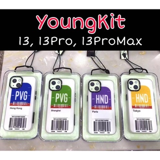 เคสสุดเทห์ YOUNGKIT Trip Series iPhone 13/13Pro/13Pro max เคสกันกระแทก เคสสีใส Tag