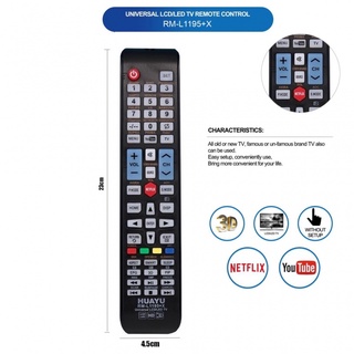 Netflix and Youtube รีโมตคอนโทรล RM-L1195+X LED LCD Smart TV พร้อมแอพ สําหรับบ้าน