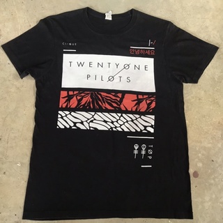 vtg.T-Shirt เสื้อวง TWENTY ONE PILOTS MADE IN USA Sz.M 100% COTTON