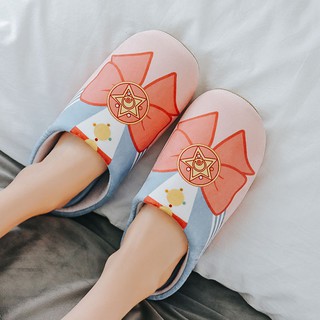 รองเท้าใส่ในบ้านเซเลอร์มูน Sailormoon Slippers  ขนาด 35-38 นุ่มใส่สบาย มียางกันลื่น