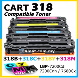 ตลับหมึกเทียบเท่า  Cannon 318 หรือ HP 530A 532A 533A 531Aใช้กับHP LaserJet CP5520/CP5525 อื่นๆ .