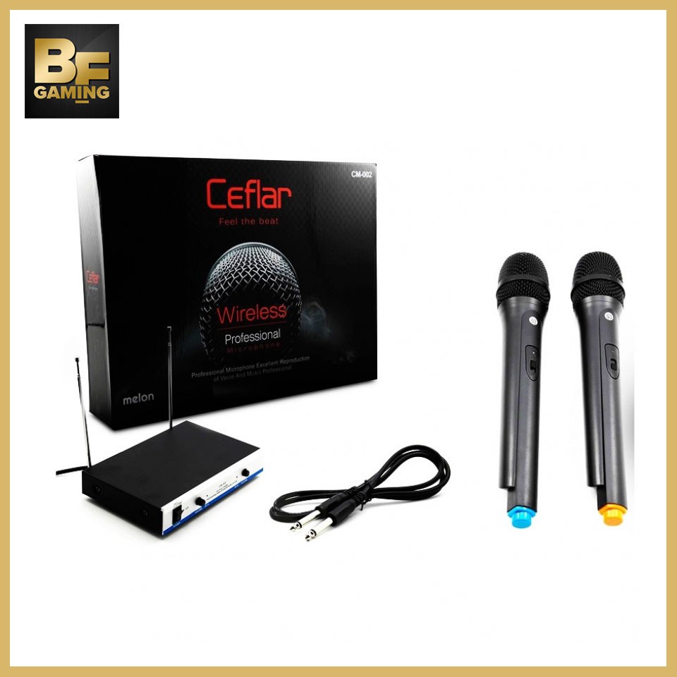 Ceflar CM-002  Microphone ไมค์โครโฟนไร้สาย - สีดำ