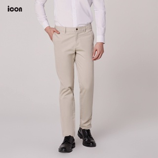 icon (ไอคอน) กางเกงผ้าชิโน่ ขายาว ทรงกระบอกเล็ก Chinos Pants มีให้เลือก 2 สี - ISP7006