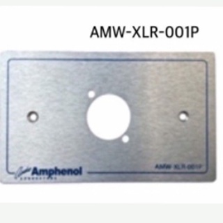 Amphenol AMW-XLR-001P หน้ากากอลูมิเนียม XLR 1 ช่อง เฉพาะหน้ากากไม่มีเต้ารับ***