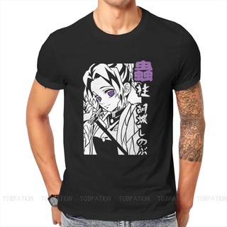 เสื้อยืด คอกลม พิมพ์ลายกราฟิก Shinobu Kocho Demon Slayer สไตล์วินเทจ ฮาราจูกุ สําหรับผู้ชาย#39; s Streetwear