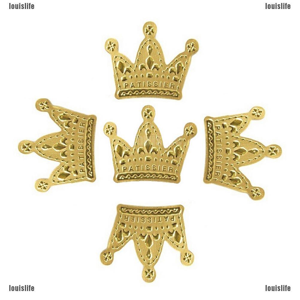 thro 50pcs Gold Crown Cupcake Toppers jelly - louislife.th - ThaiPick