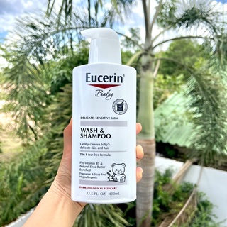 Eucerin Baby Wash and Shampoo 400 ml อาบน่ำและสระผมสำหรับเด็ก