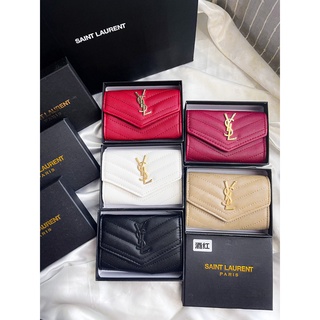 🔥พร้อมส่ง🔥กระเป๋า ตังค์ กระเป๋าตังค์ envelope wallet  4 สีใหม่  พร้อมกล่อง งานสวยมาก งานสวย ภายในใส่บัตรได้