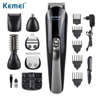 ชุดปัตตาเลี่ยนไร้สาย 11 in 1 Kemei KM-600 ตัดผมแต่งผม โกนหนวด Electric Hair Trimmer Hair Clipper [ค่าส่งฟรีKerry-ปณ.ไทย]