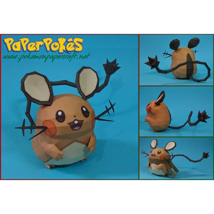 Diy Miniature Papercraft Pokemon Dedenne