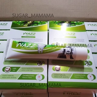 WAZZ ยาสีฟันป๋า ยาสีฟันสมุนไพร วาซ หมอนอกกะลา ยาสีฟันป๋าไม่มีฟลูโอไรด์ หมอนอกกะลา santimanadee สันติมานะดี