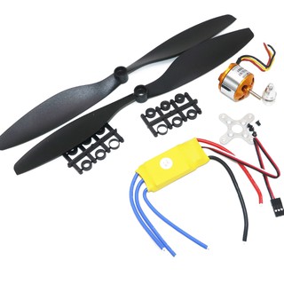 มอเตอร์ A2212/A2208 Brushless Outrunner + 30A Esc+1045 ใบพัด (1 คู่) Quad-Rotor ชุดเครื่องบินของเล่นสําหรับ Rc Multicopter Fpv Drone