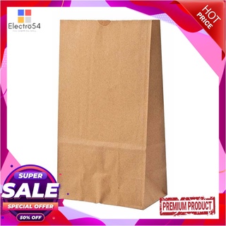 เอโร่ ถุงกระดาษน้ำตาล ขนาด 14.6x27 ซม. x 100 ใบaro Brown Paper Bag 14.6x38 cm x 100 pcs