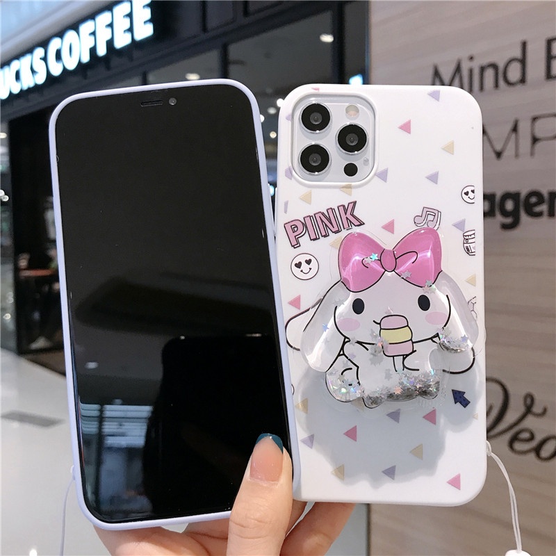 สําหรับ VIVO Y100 V40 Y28 Y03 V30e Y18 Y17S Y27S V29 V27 V25 Y36 Y16 Y02S Y35 Y22 Y01 Y15S V23E V21 T1X Y21 Y31 Y20 Y50 Y30 Y72 Y52 Y12 Y15 Y17 เคสโทรศัพท์มือถือ ลายการ์ตูนลูกสุนัข มีทรายไหล และสายคล้อง สําหรับ