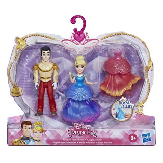 Hasbro Disney Princess Cinderella and Prince Charming Doll ฮาสโบร ตุ๊กตาเจ้าหญิงซินเดอร์เรล่า กับเจ้าชายชาร์มมิ่ง 10ซม.