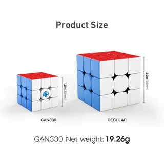 Gan พวงกุญแจลูกบาศก์ 330 3x3x3 Gan330 GAN 328 3x3 ขนาดเล็ก ไร้สติกเกอร์ พวงกุญแจ