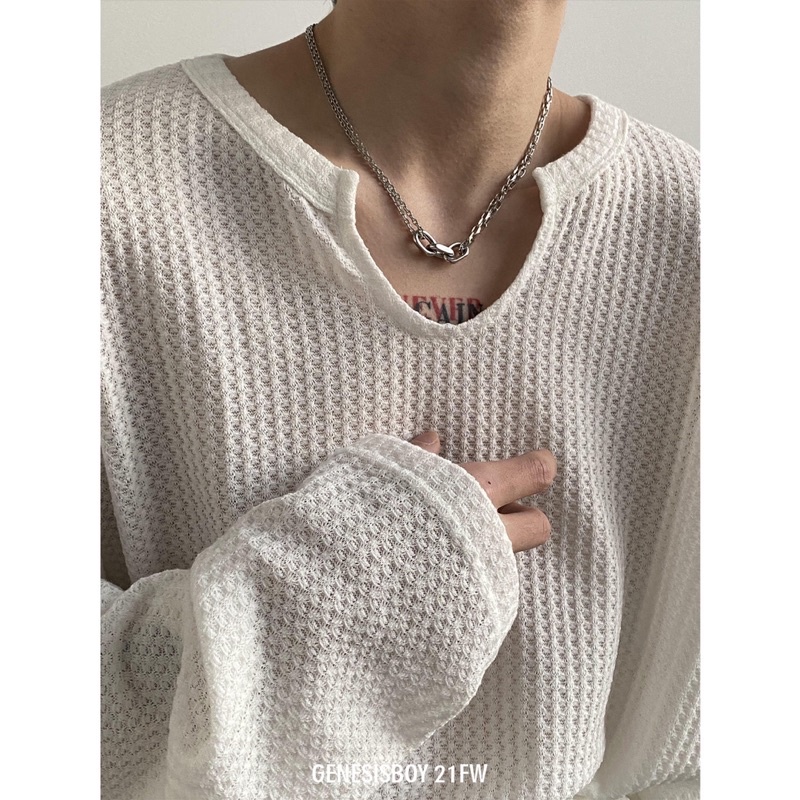 พร้อมส่ง เสื้อแขนยาว OveRsizE สีพื้น ( T105 )