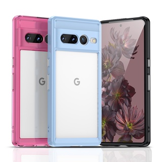 สําหรับ Google Pixel 7 Pro เคส Pixel 7 Pro เคส Sehll แข็ง โปร่งแสง กรอบนิ่ม กันกระแทก เคสโทรศัพท์ใส