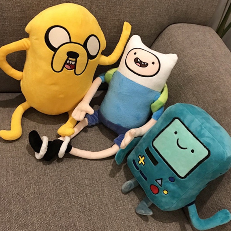 ตุ๊กตานุ่ม รูปการ์ตูนสัตว์ Finn Jake BMO ขนาด 28-42 ซม. ของเล่นสําหรับเด็ก