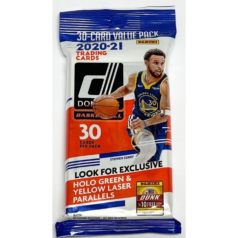2020-21 Panini Donruss Basketball NBA Fat Pack ซองสุ่ม การ์ด 30 ใบ พร้อมส่ง - SG การ์ดบาสเกตบอล